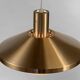 Copper colored aluminum pendant light from Lyskaer belysning. Denmark 1970s