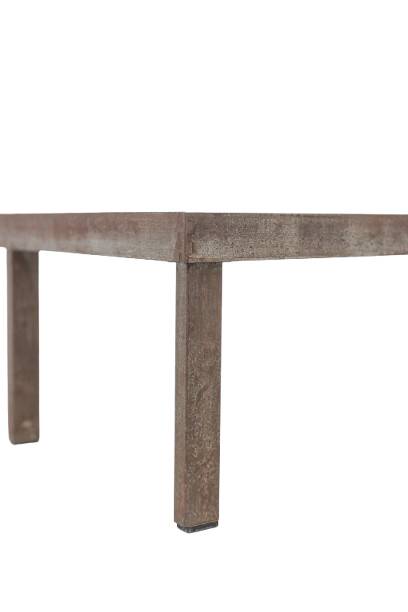 Capron. Black and red glazed stoneware 'navette' coffee table. 1960s.