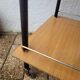 Rolling dessert trolley in formica – black tubular structure, 1960s.