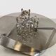 Table basse vintage en verre Knut Hesterberg Ronald Schmitt 1970