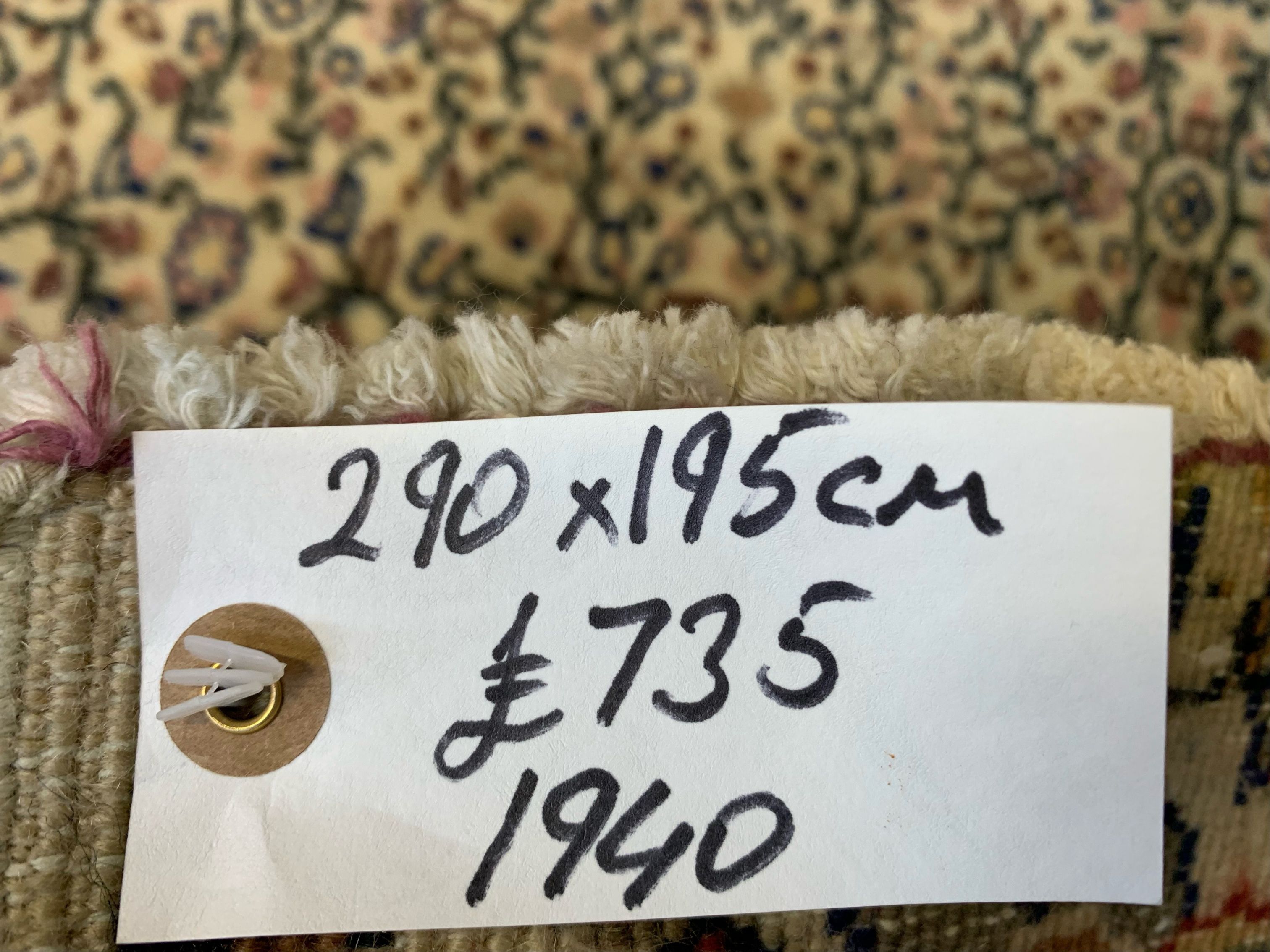 Vintage Turkish Rug 290x195 cm, Tribal Wool Carpet Large