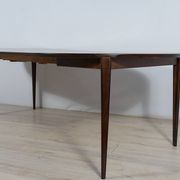 Mid-Century Round Rosewood Dining Table by Henry Rosengren Hansen for Brande Mobel Industry, 1960s