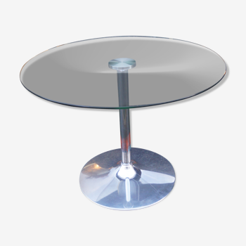 Design table base chrome tulip
