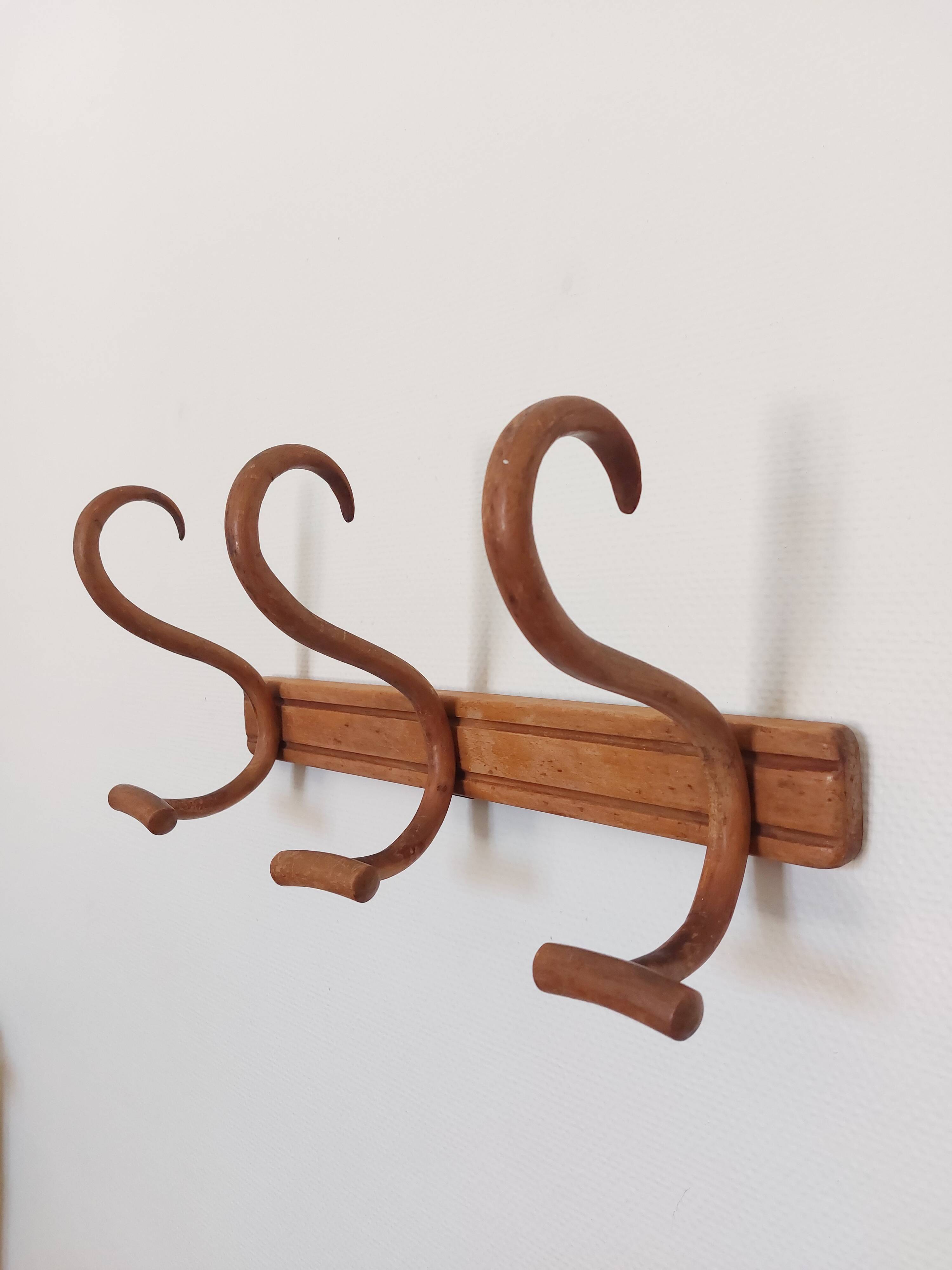 Vintage scholz wall coat rack