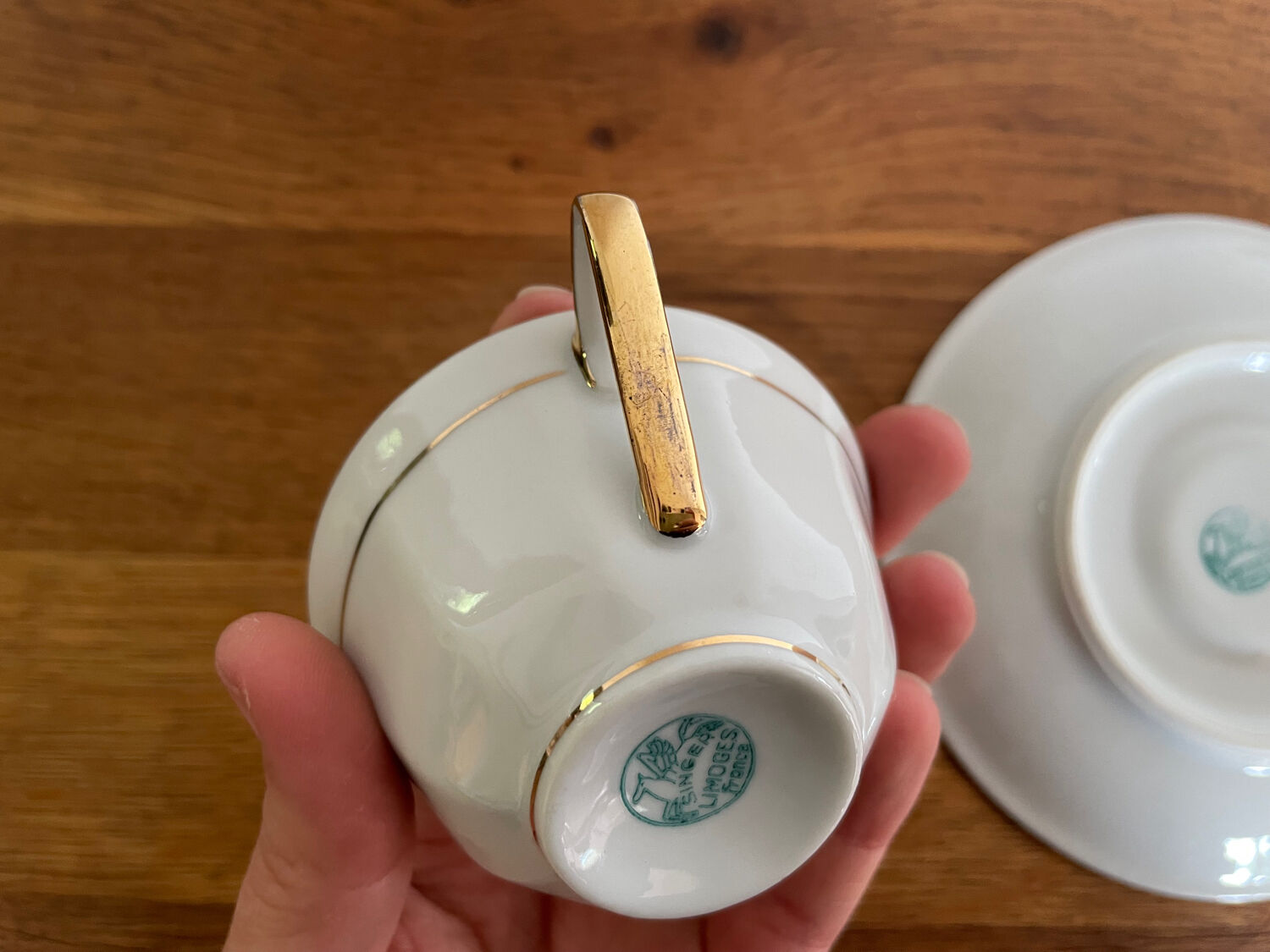 Coffee cup with saucer