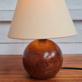 Walnut ball lamp