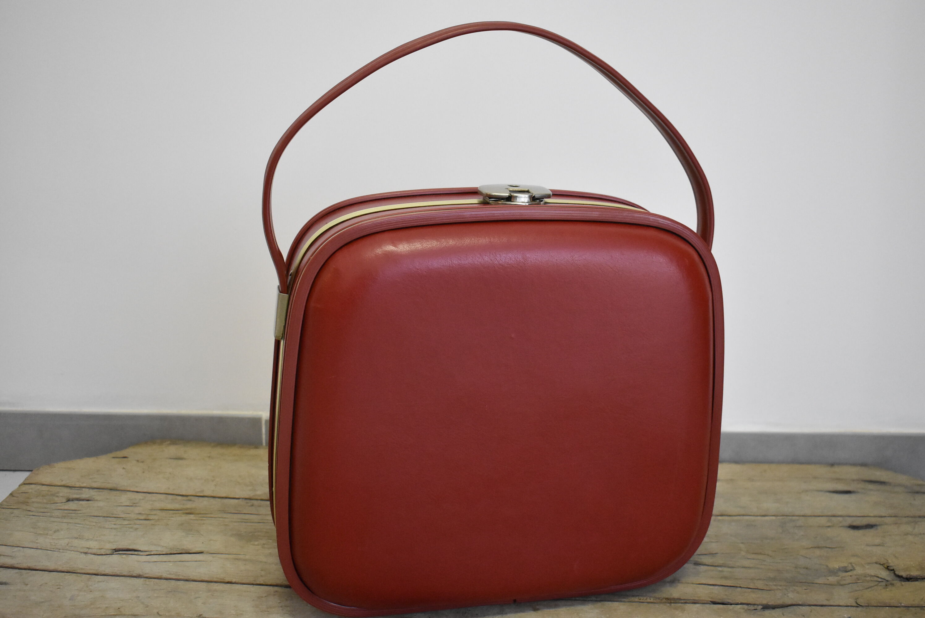 Vintage red suitcase