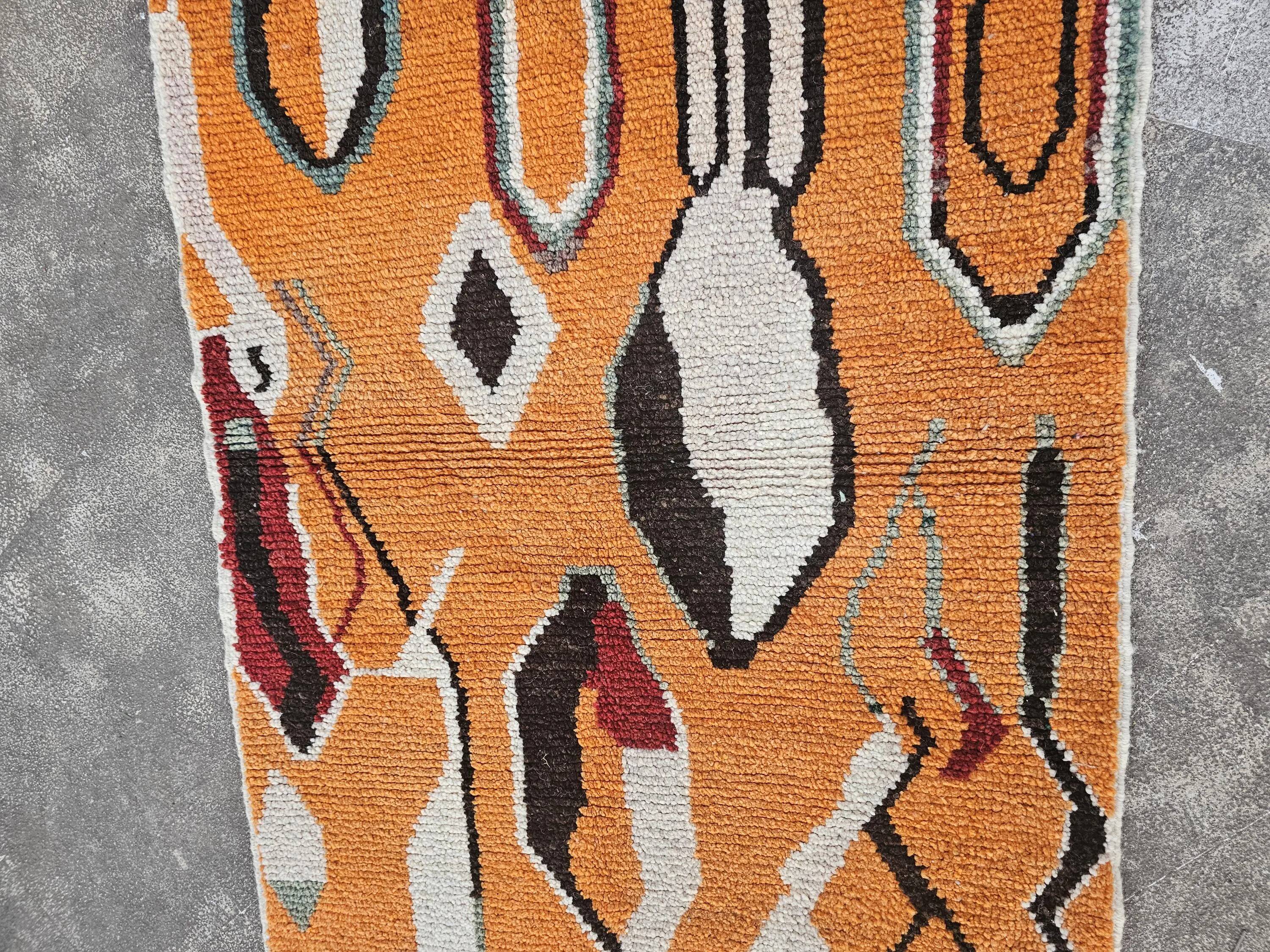 Moroccan rug 100% wool, handmade, 250x150 cm, superior quality.