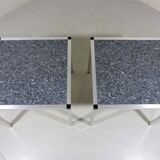 Set of 2 granite side tables, 1970-80’s