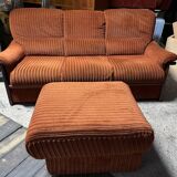 Vintage velvet sofa