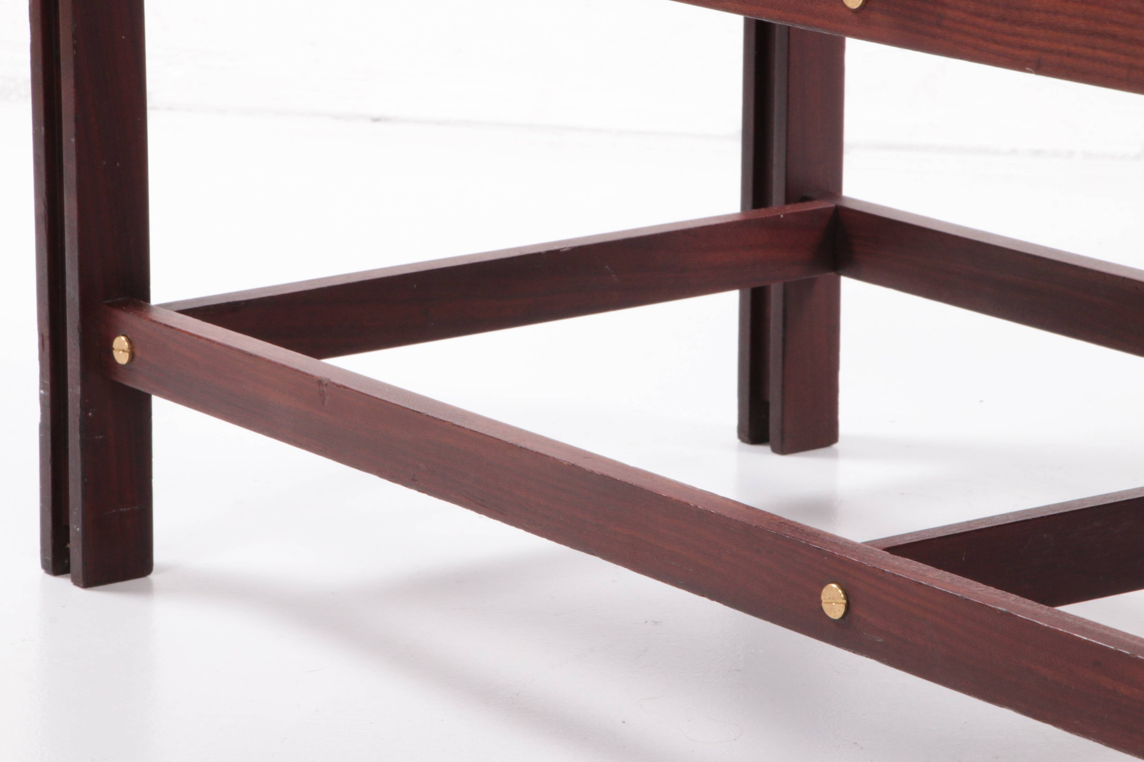 Vintage Wooden Bench, Italian Design 1960