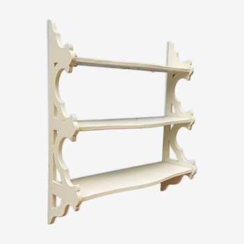 Étagère blanche en bois