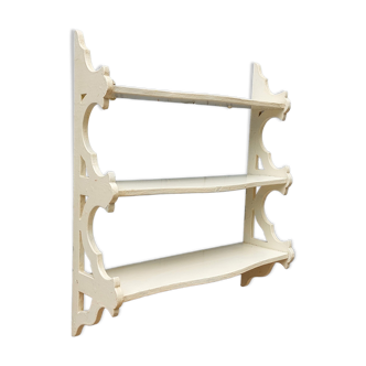 White wooden shelf
