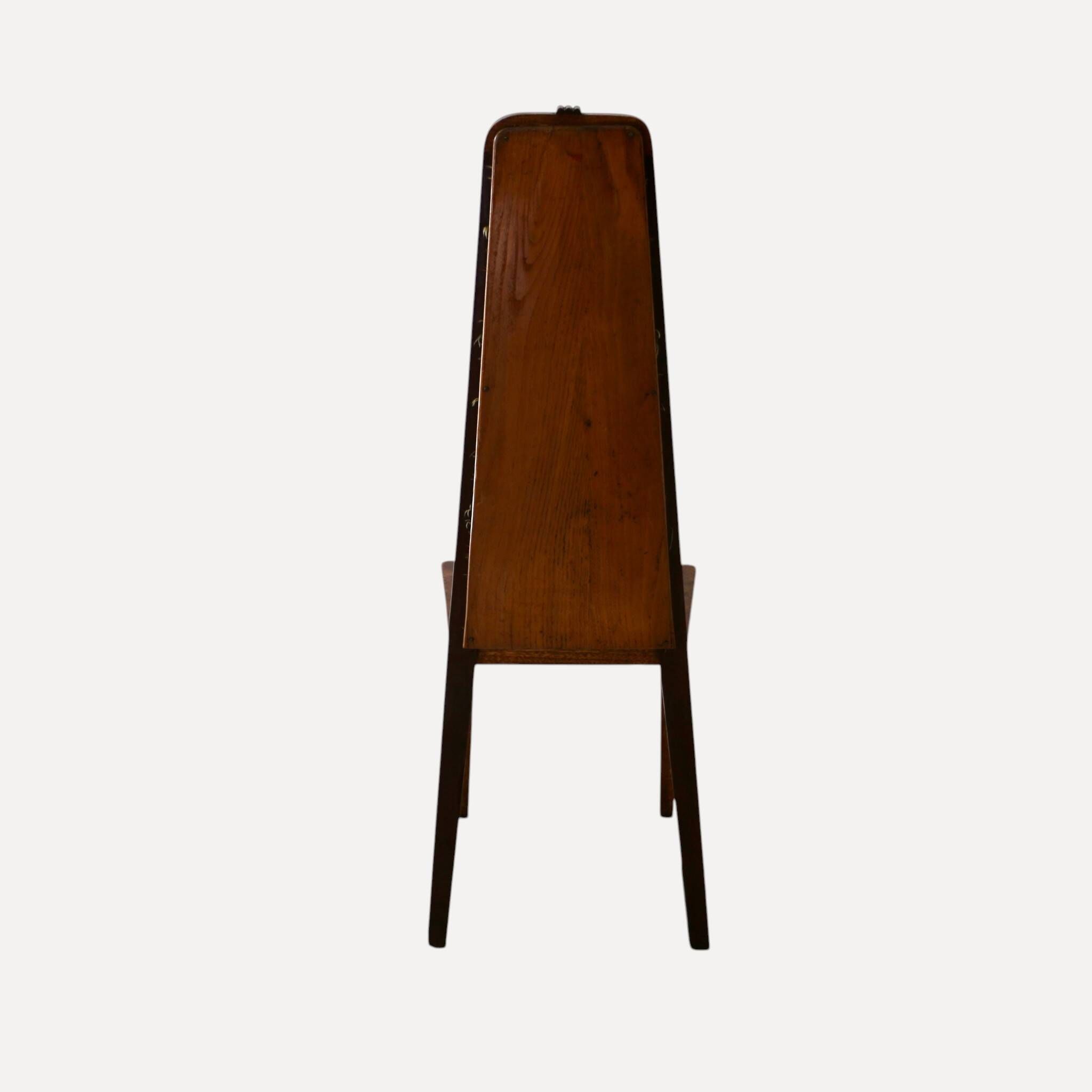 4 Chaises art&craft, Angleterre, fin19eme.