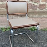 Pair of chairs Cesca B32 by Marcel Breuer Italy 1980
