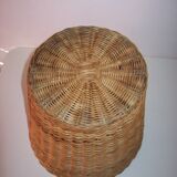 Wicker paper basket