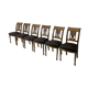 Set of 6 period chairs restoration
