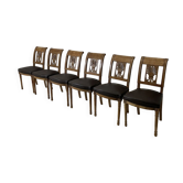 Set of 6 period chairs restoration