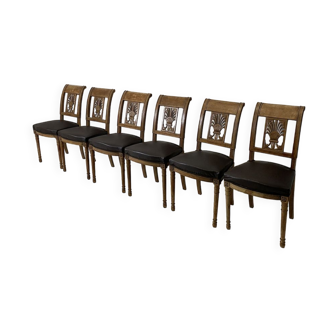 Set of 6 period chairs restoration