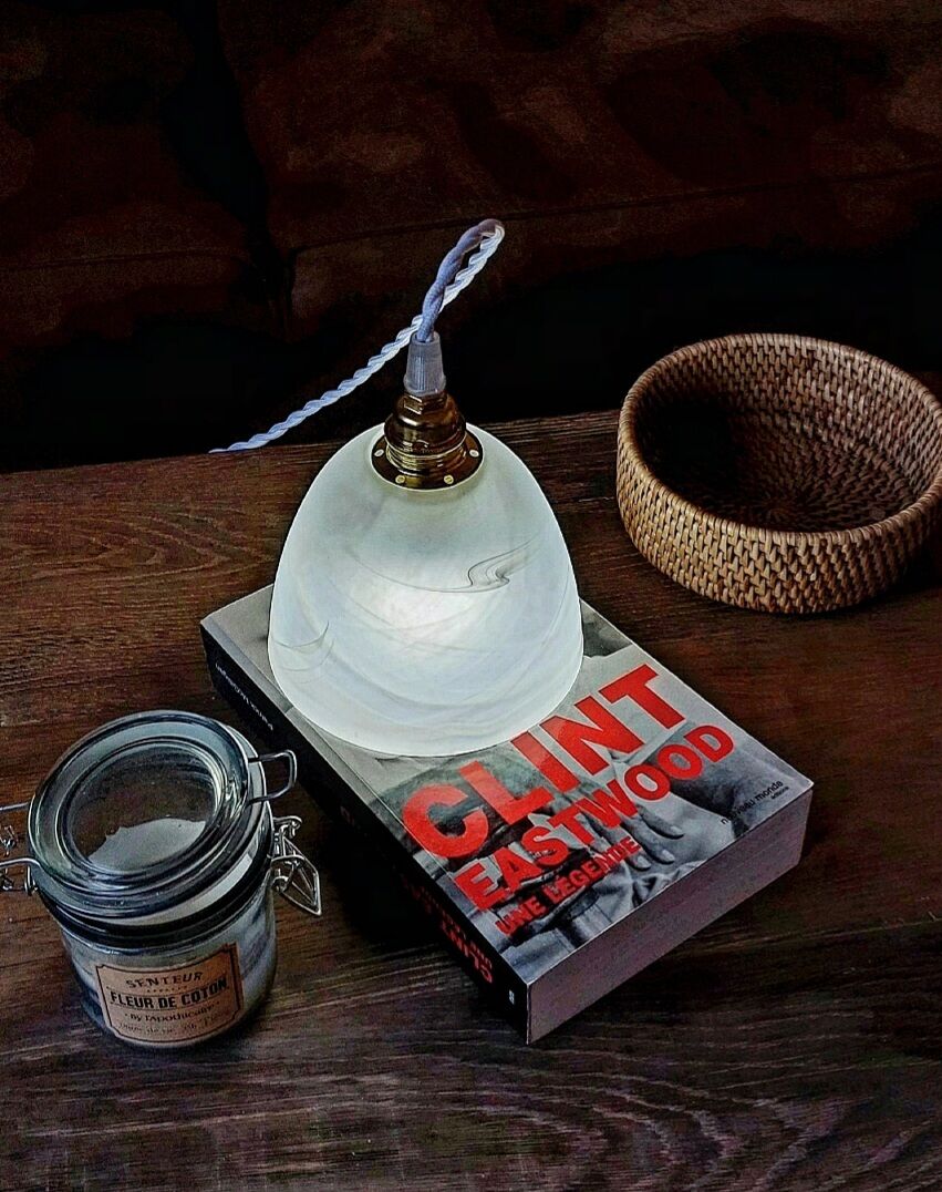 Vintage marbled lamp