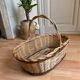 Panier osier bicolore
