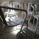 Lot of 5 vintage garden chairs