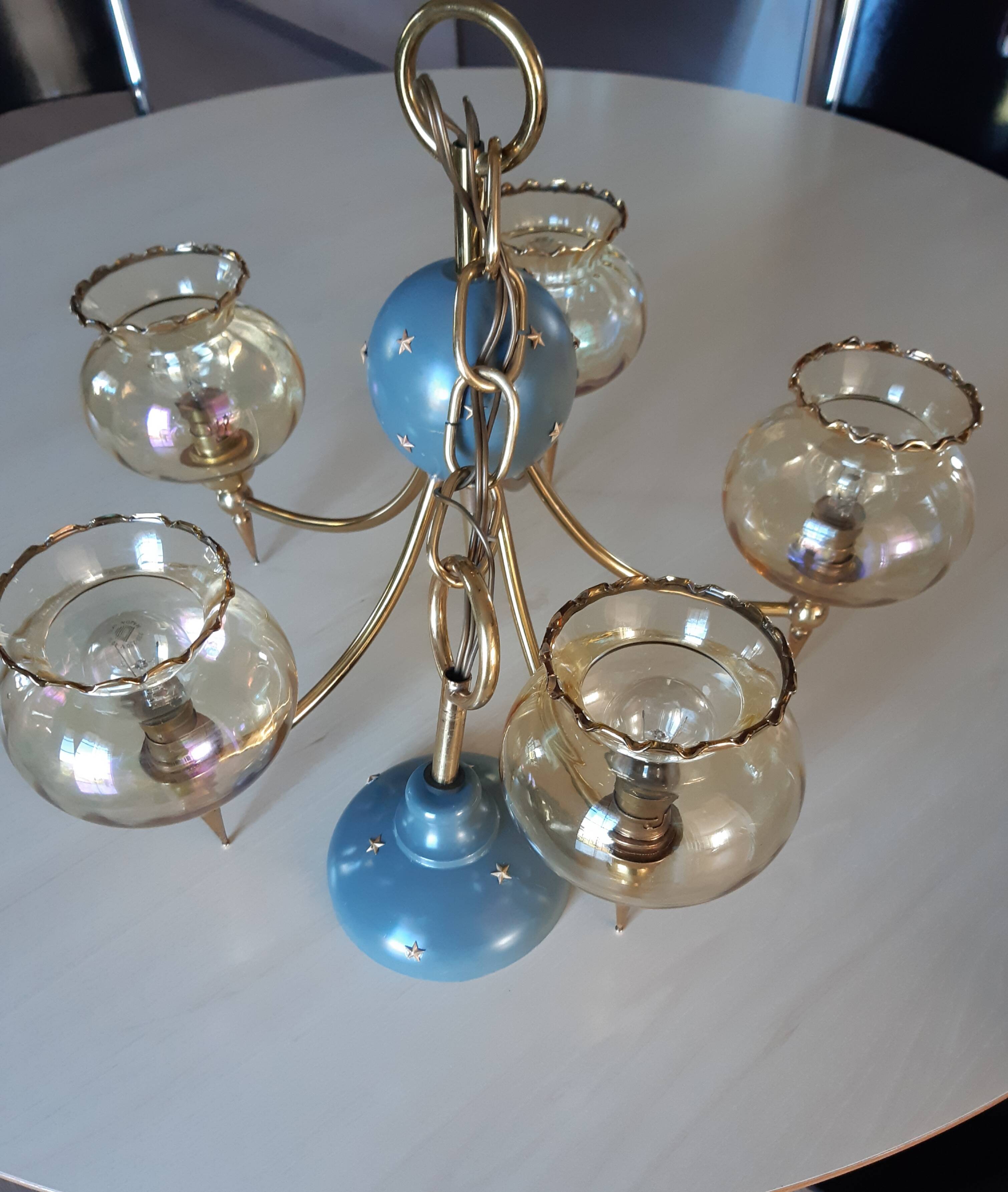 Vintage brass chandelier
