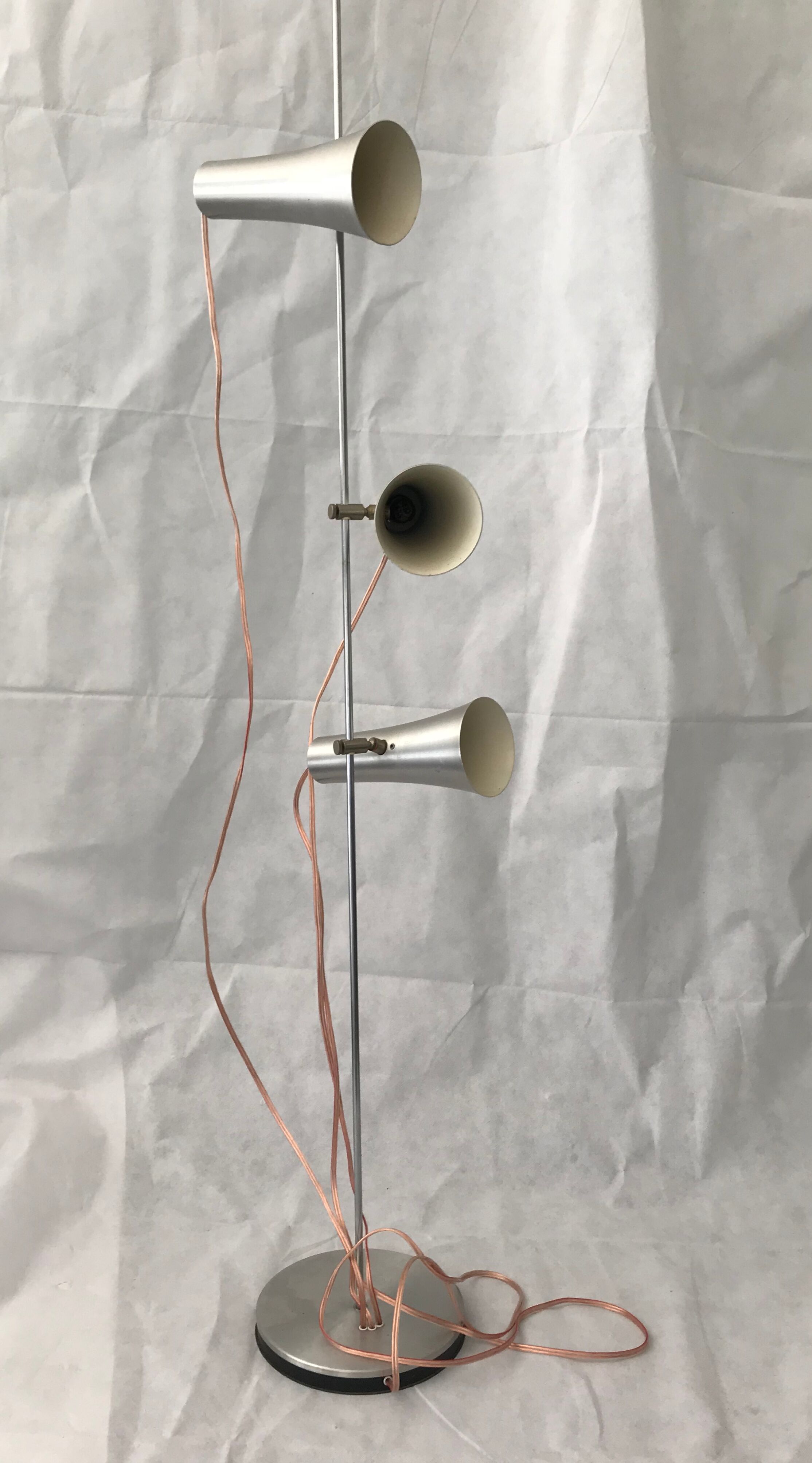 Floor lamp 3 spots 70's
