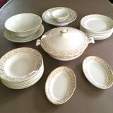 Porcelain plate service x 10 people