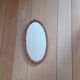 Miroir ovale en osier 38 cm