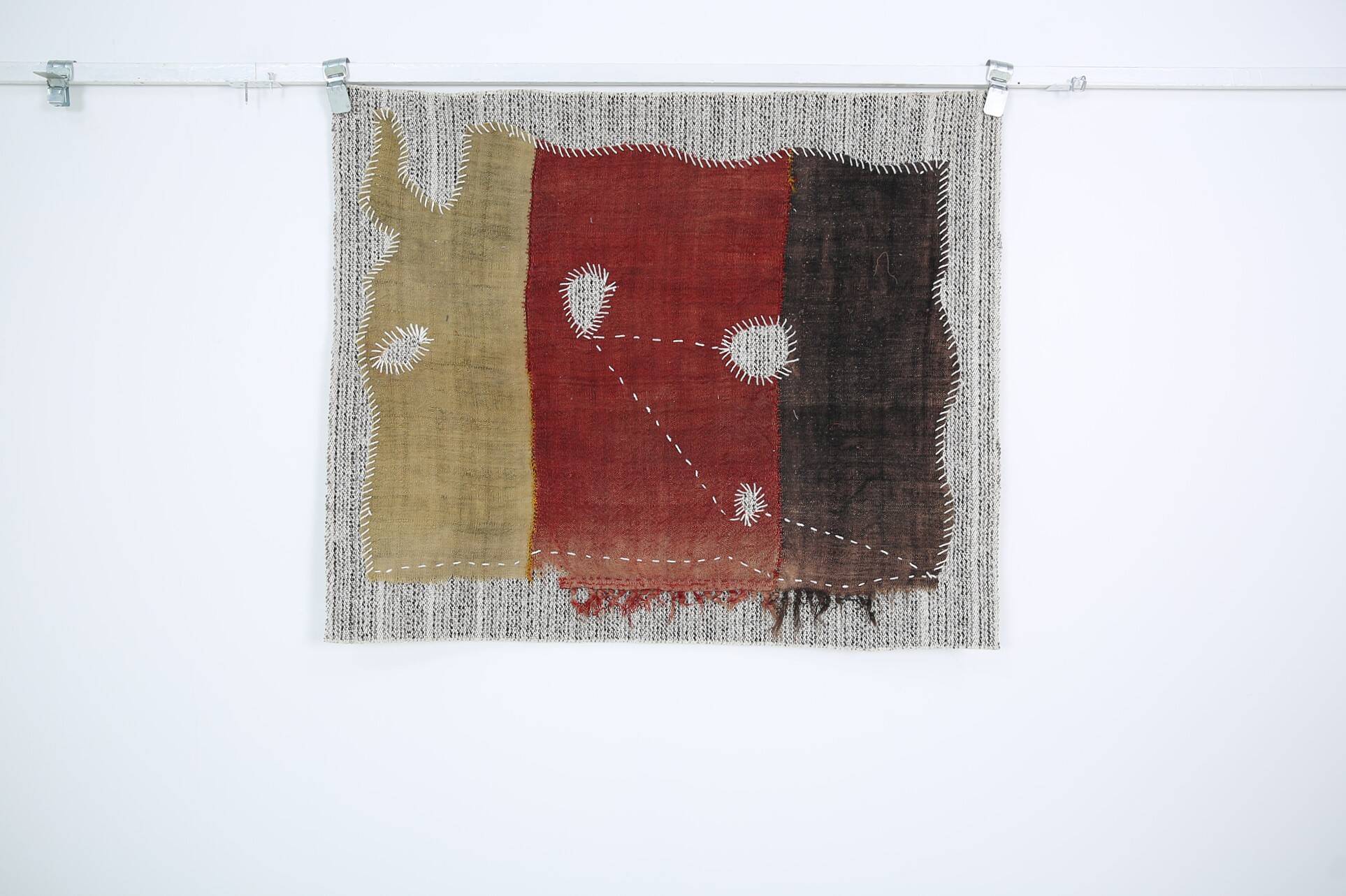 Tapisserie Murale Textile Vintage, Tenture Design, Art Textile, 88x106 Cm