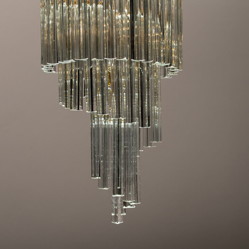 Cascade chandelier glass paolo venini 80s vintage modern