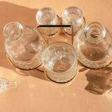 Servant salt shaker pepper golden metal