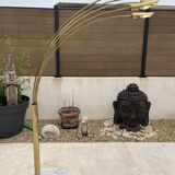 5-light gold floor lamp, 70s design