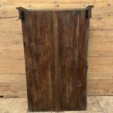 Wall display cabinet in Burmese teak with original patina.