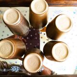 Set of 6 stoneware mugs