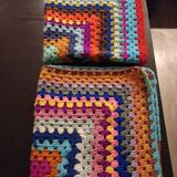 2 granny wool squares