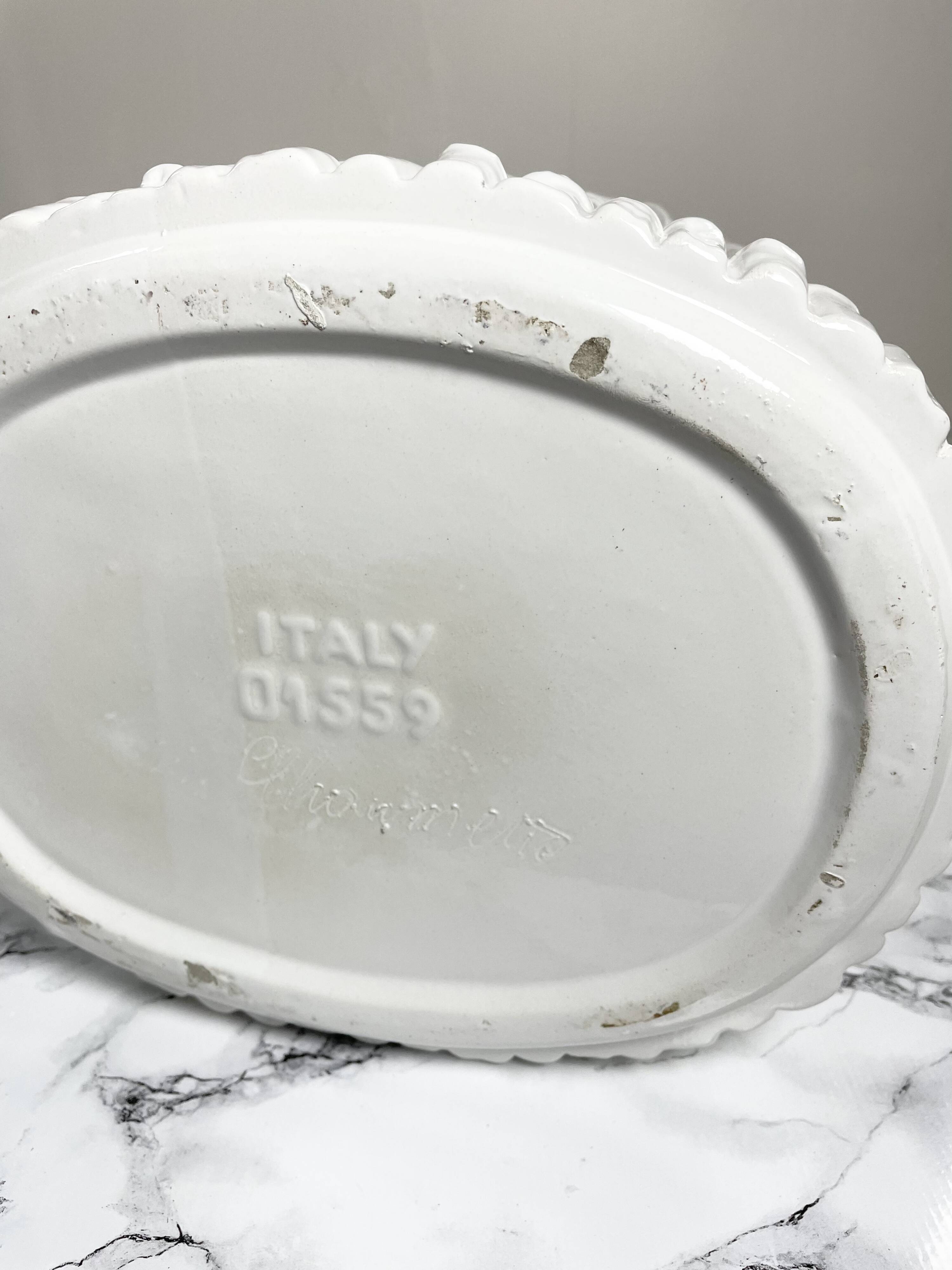 Porte parapluie céramique blanche Chaumette