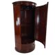 Edwardian mahogany bow-fronted wardrobe by Maple & Co