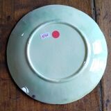 Old plate in slurry pattern grapes