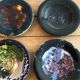 Service 6 vintage ceramic plates