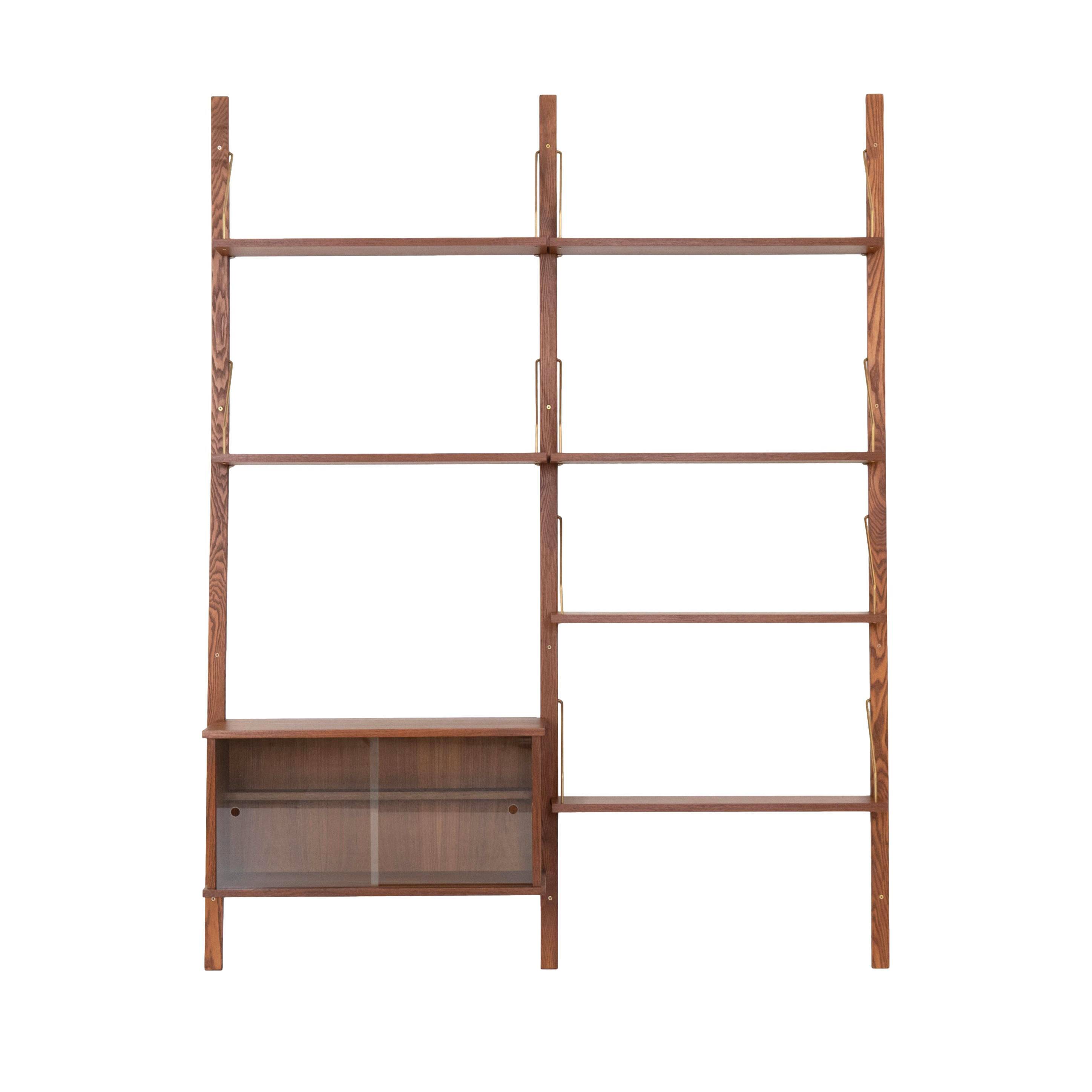 Teak modular shelving unit, Danish design, 1960s, made in Denmark