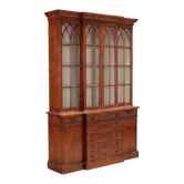 Bibliothèque ancienne en chêne 4 portes Royaume-Uni XXe siècle