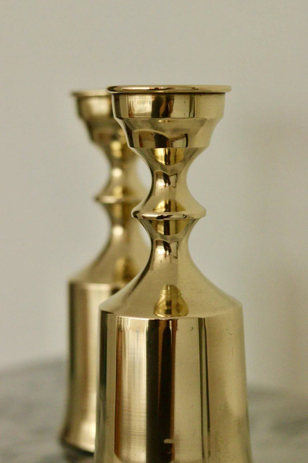 Dansk Copenhagen brass candle holders