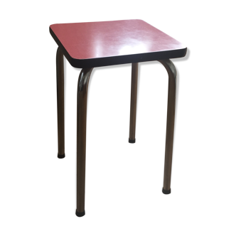 Tabouret formica rouge
