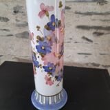 Vase vintage peint main signé