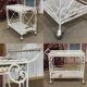 Wrought iron dessert table from the 1950s.