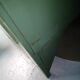 Old wooden garage workbench, industrial vintage.