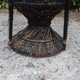 Armchair emmanuel in vintage wicker