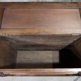Landing Linen Chest in Solid Beech and Walnut, Louis XIII Style – Late 19th Century
